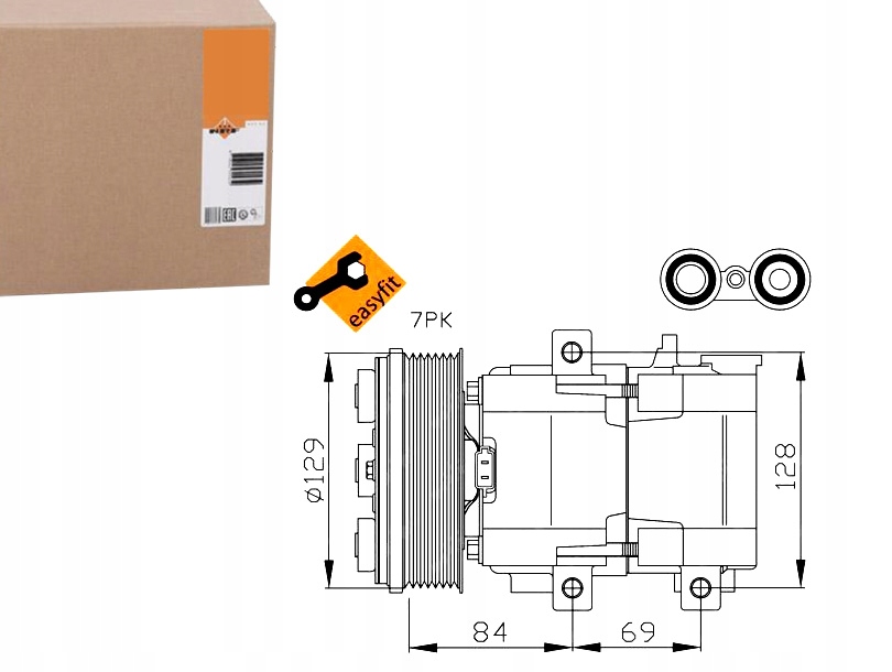 Купити Nrf компресор кондиціонера ford transit fs10-170 n