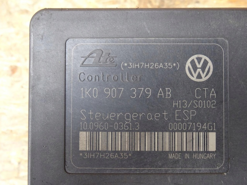 фото №8, Audi a3 8p golf v seat leon ii насос abs esp 1k0907379ab 1k0614517ab