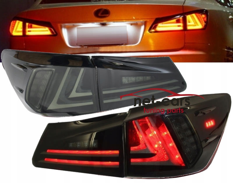 фото №1, Лампы задние lexus is 250 xe20 06- 12 full led чёрные black тонированные