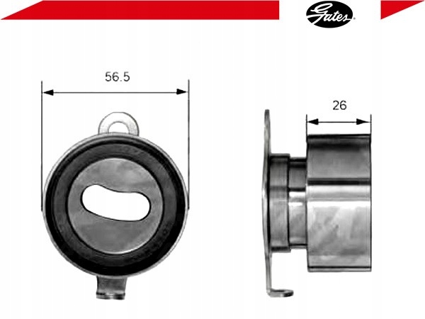 фото №2, Gates t41011 ролик натяжителя, ремень распределительного вала