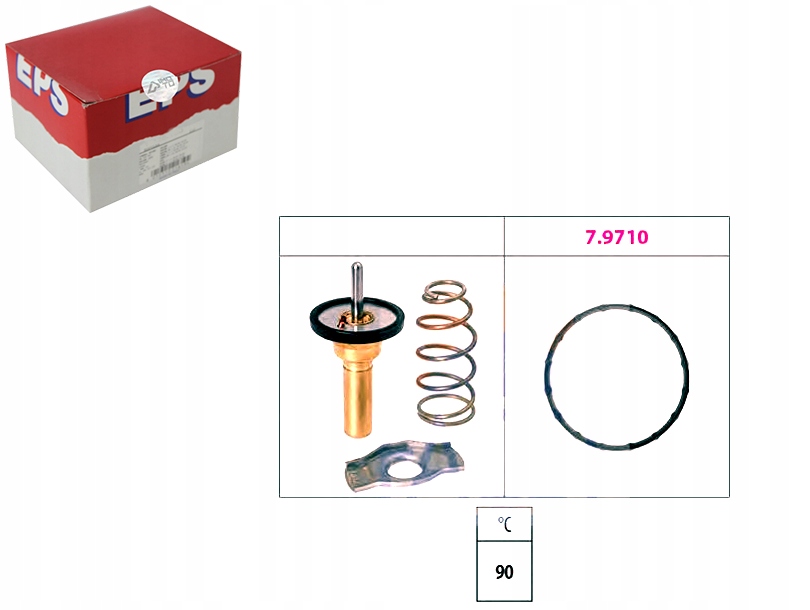 фото №1, Термостат smart 90c fortwo ii 1,0 07- eps