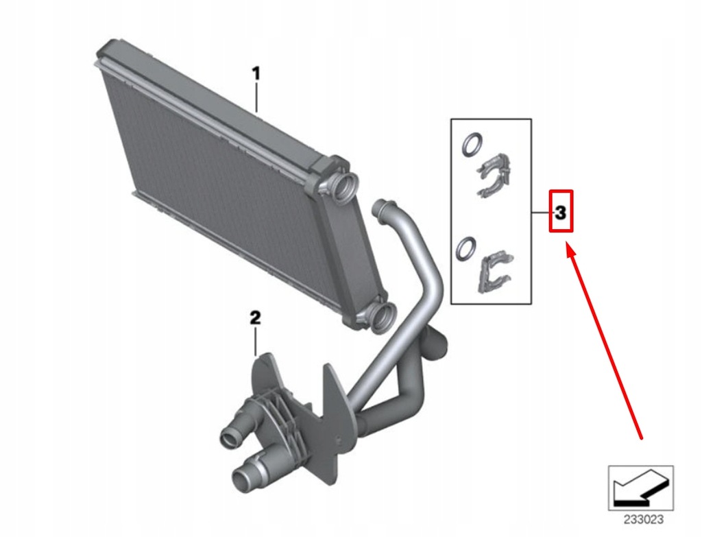 фото №9, Набор прокладка отопителя bmw 3 e90 9180102 64119180102