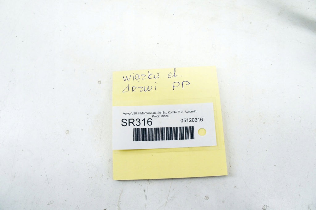 фото №5, Sr316 volvo v90 ii t5 16- джгут двері правий перед p31676209