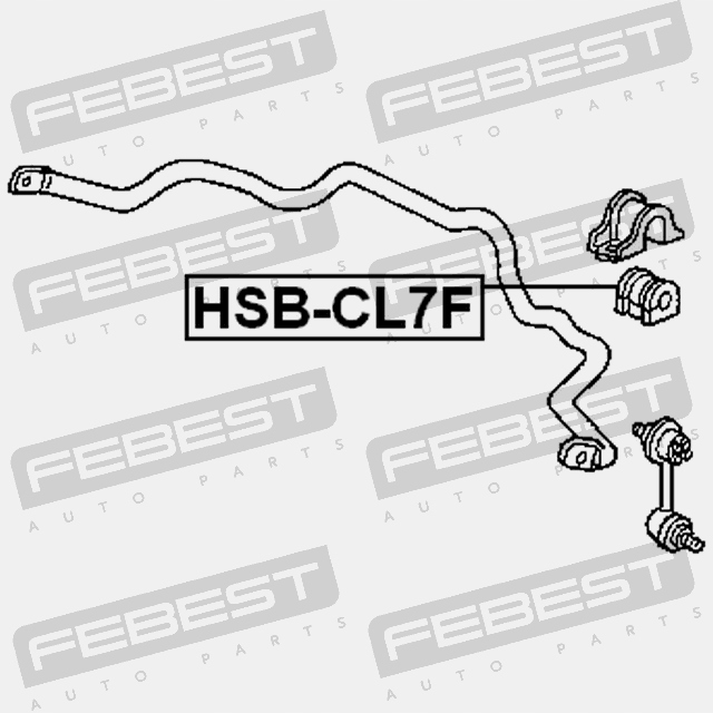 фото №14, Втулка стабілізатора передній honda accord cl9 2003-2008 eu febest