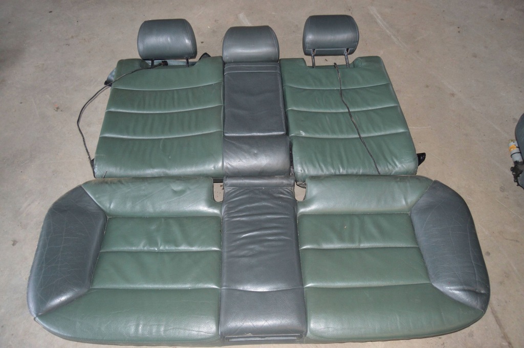 фото №8, Сидіння заднє сидіння обшивки шкіра зелений audi a6 c5 sedan