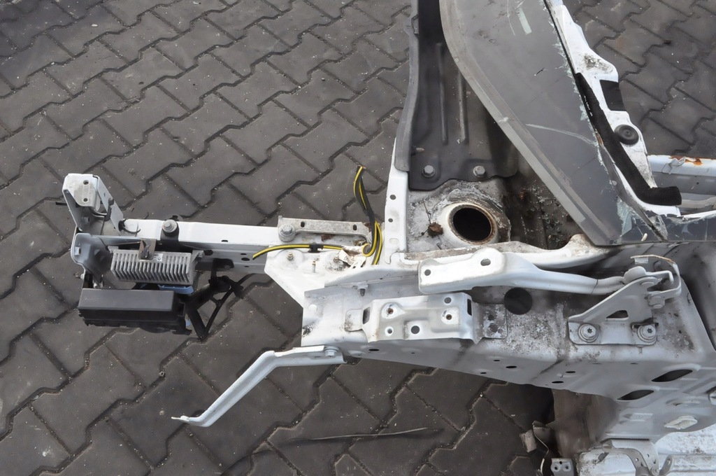 фото №11, Nissan micra v k14 четверть лонжерон левый перед +порог блок двигателя лак teqnc