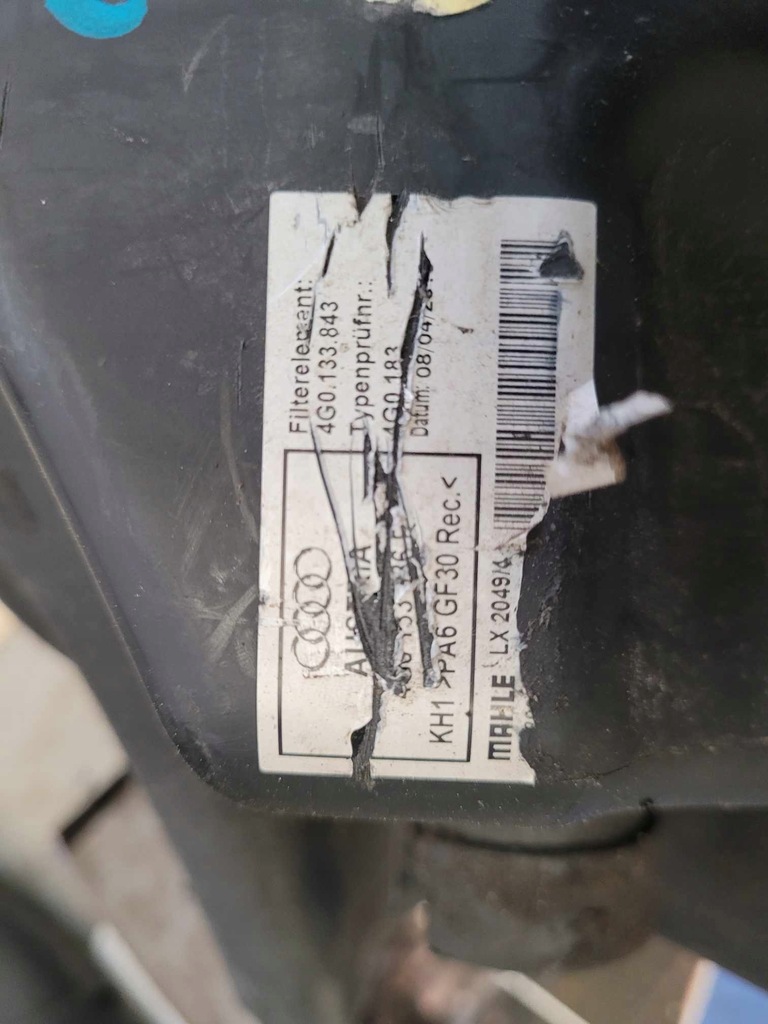 фото №5, Корпус фільтра повітря audi a6 c7 a7 4g 3.0 tfsi