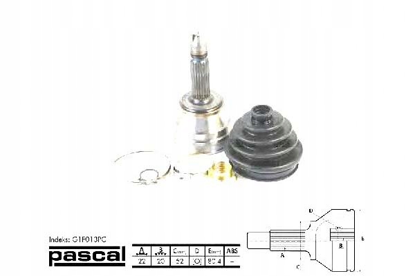 фото №2, Шарнир приводной наружный fiat fiorino palio sie