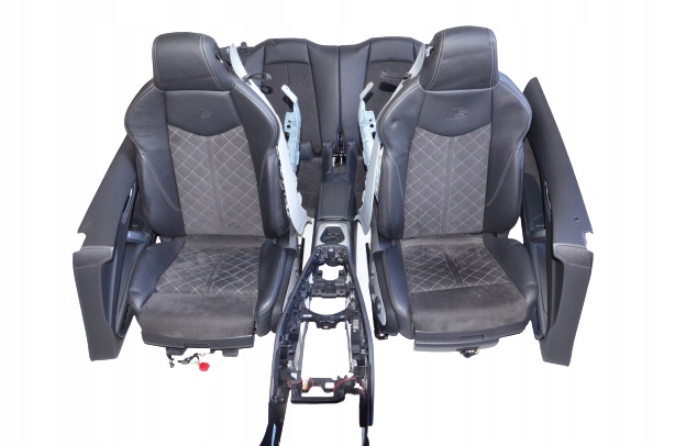 фото №1, Audi tts 8s комплект сидений czarna кожа alcantara