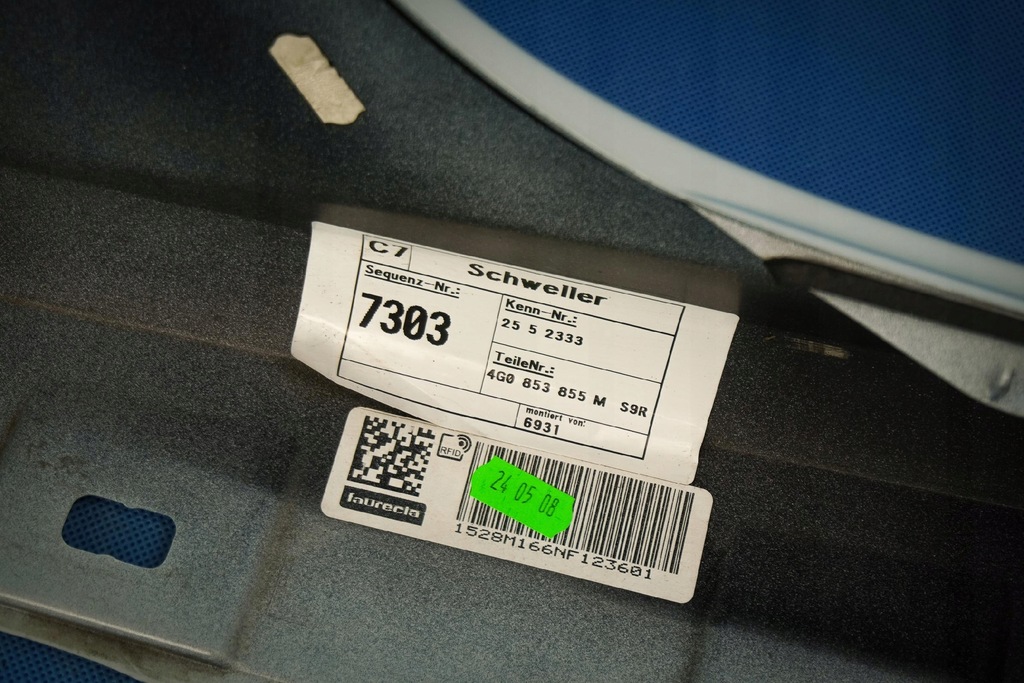 фото №9, Накладка порог левая audi a6 s6 4g s-line lift 4g0853855m ls9r