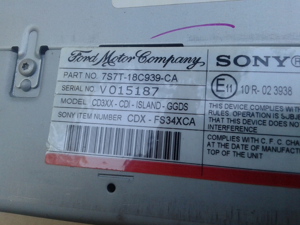 фото №11, Радіо cd mp3 ford mondeo 4 iv mk4 i інше modele 7s7t-18c939-ca v015187