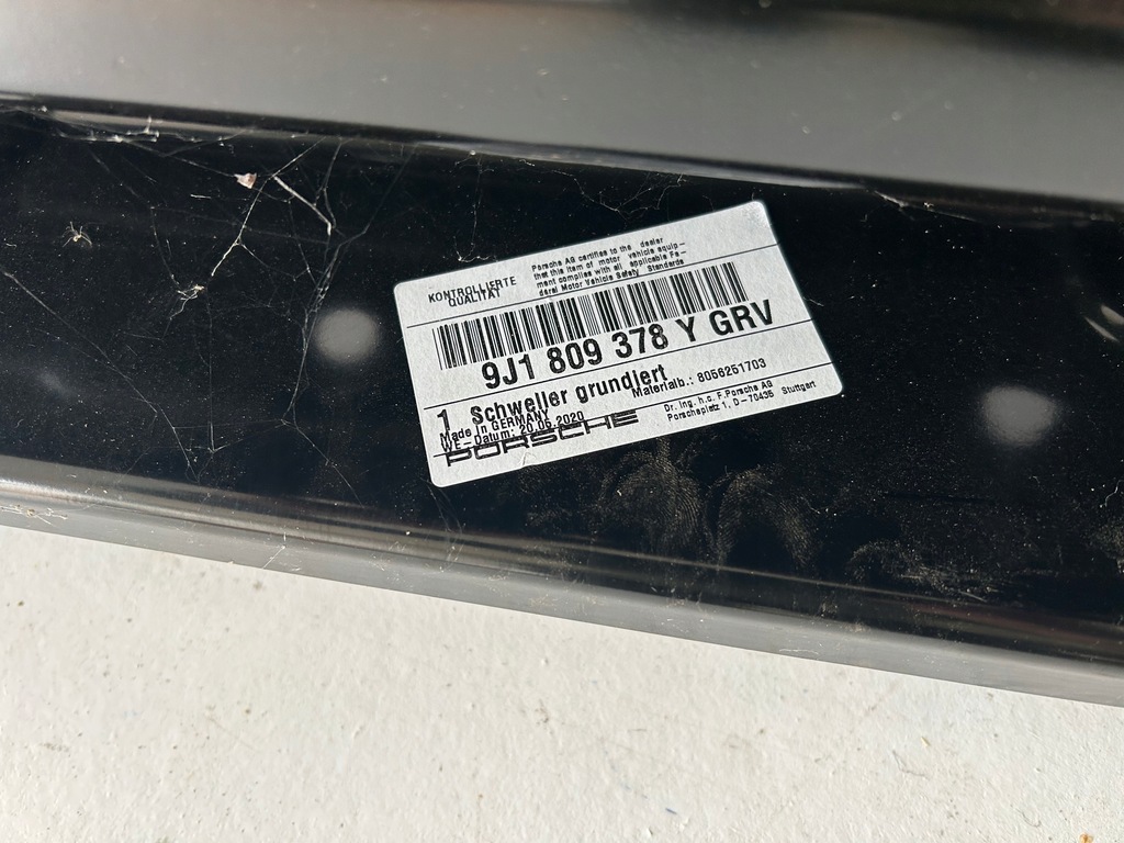 фото №7, Порог правый внутренний porsche taycan 9j1809378ygrv