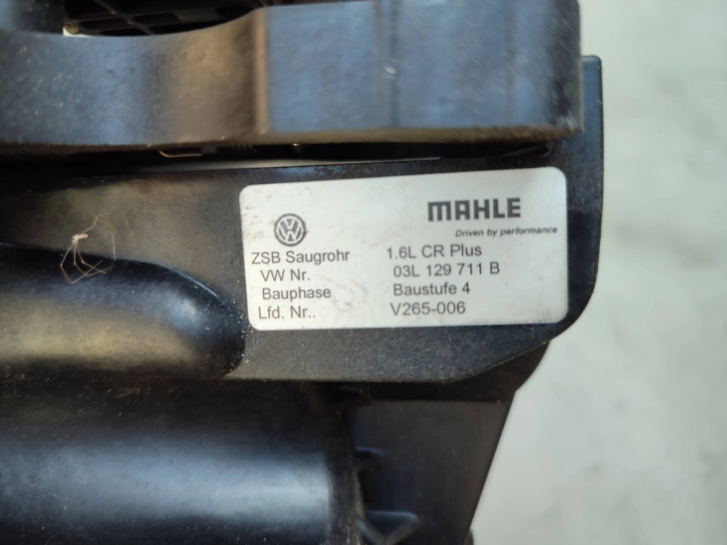 фото №10, Volkswagen оригинальный номер 03l129711b коллектор всасывающий