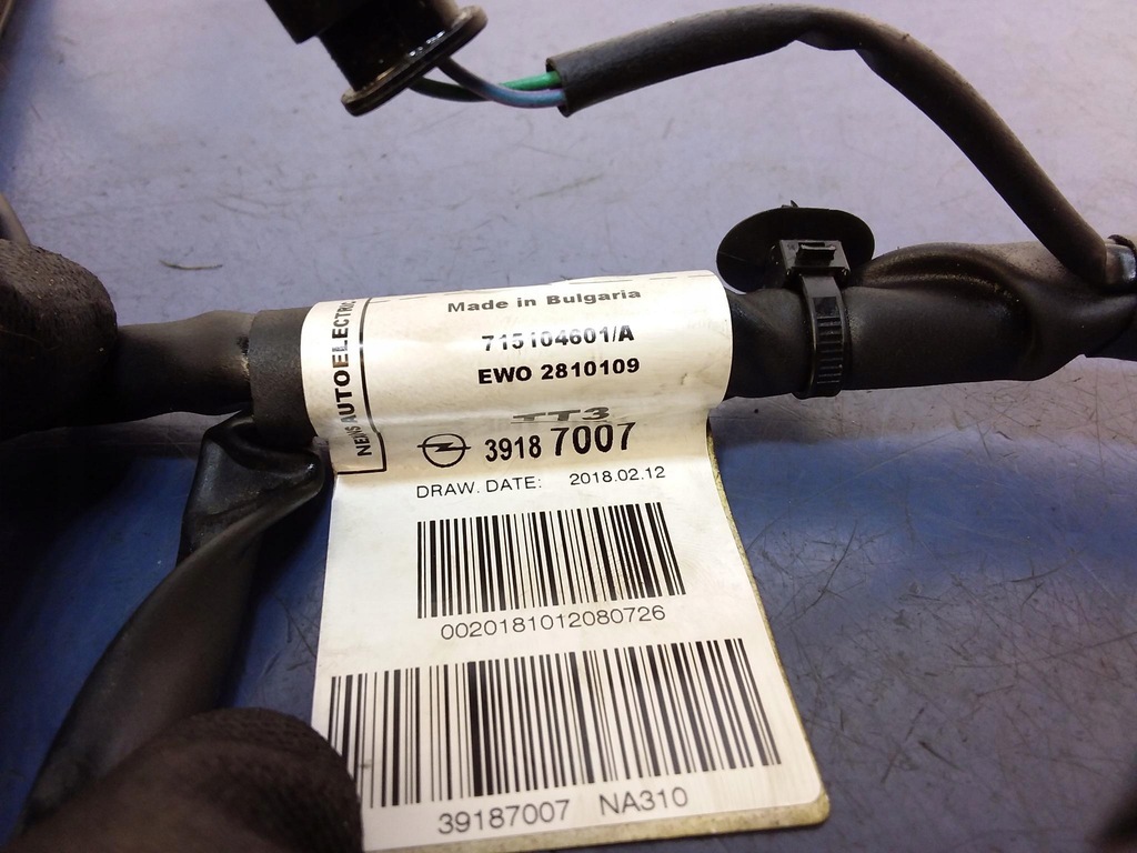 фото №11, Opel astra 1.4 електропроводка джгут двигуна 39187007