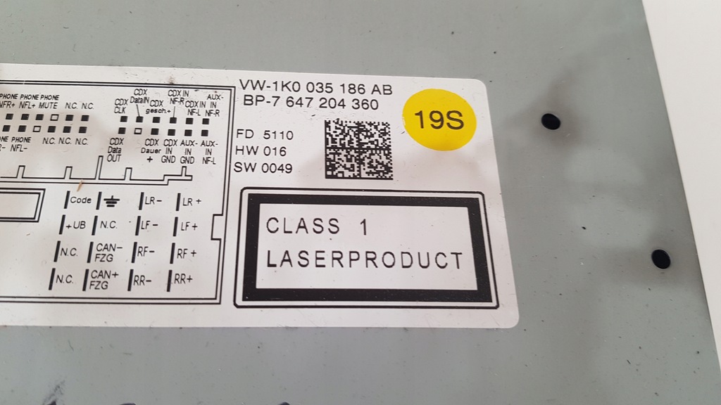 фото №5, Vw passat b7 touran радио cd 1k0035186ab