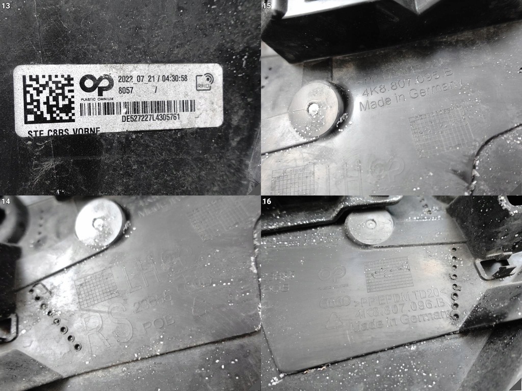 фото №14, Audi rs7 4k8 rs6 4k0 c8 20- бампер бампер перед spryski/4xpdc 4k8807437j