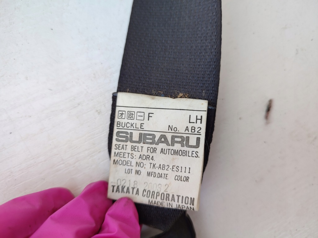 фото №6, Pas безопасности левый перед subaru impreza ii lift gd kombi 03-06 europa