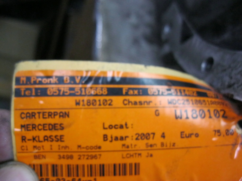 Поддон масляная 272967 mercedes r-klasa 3.5 v6 в Украине