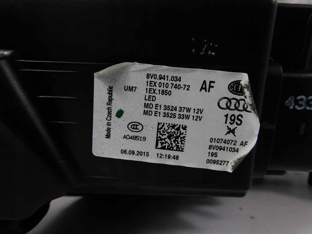 фото №15, Audi a3 8v лампа правая full led przed lift 8v0941034af