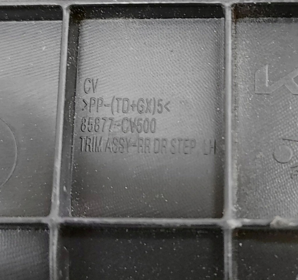 фото №6, Kia ev6 2023 ліва сторона молдинг поріг задня