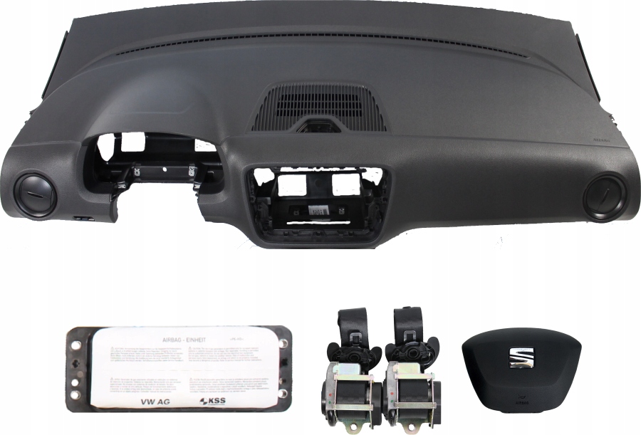 фото №1, Приборная панель консоль подушка безопасности ремни seat mii