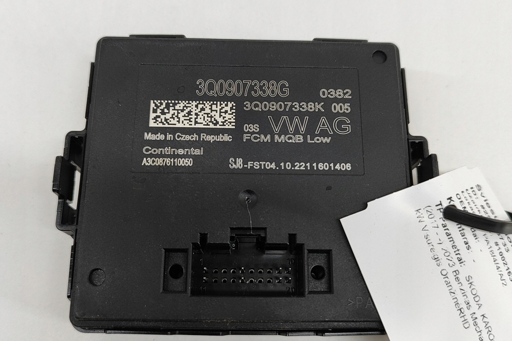 фото №6, Skoda karoq nu7 блок управляющий фарами 3q0907338g 1.5 бензин 110