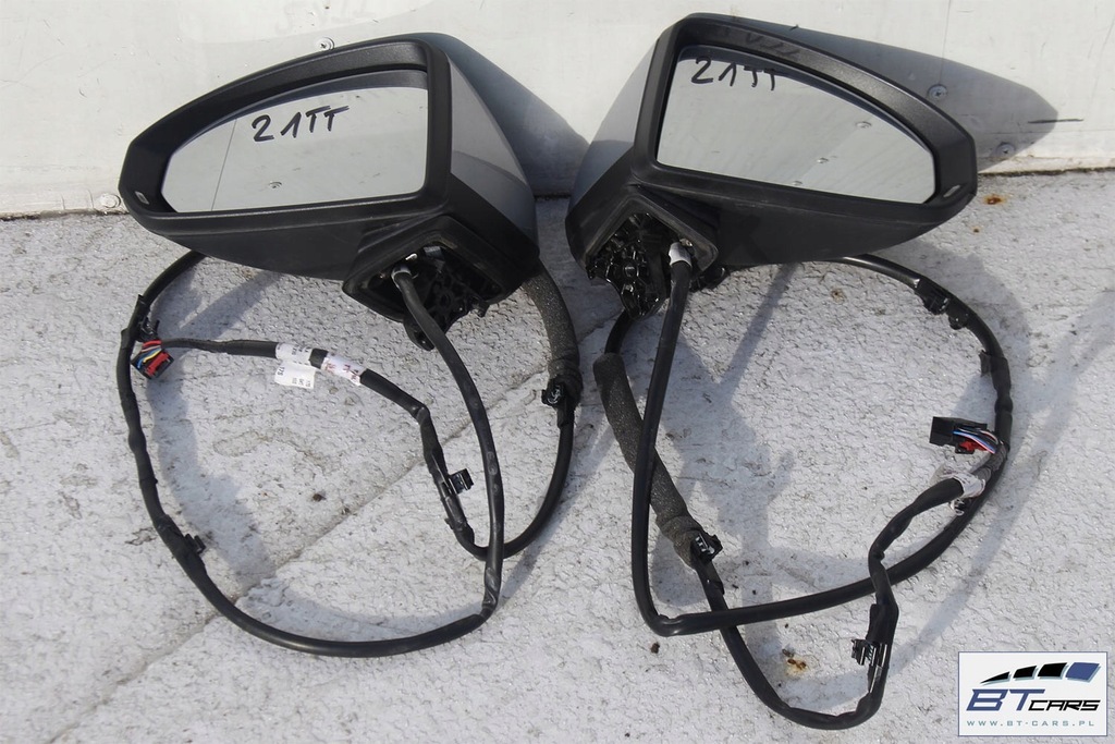 фото №6, Audi tt зеркало дверь левая 10 pin 8s наружное pinów кабели трубопровод el.