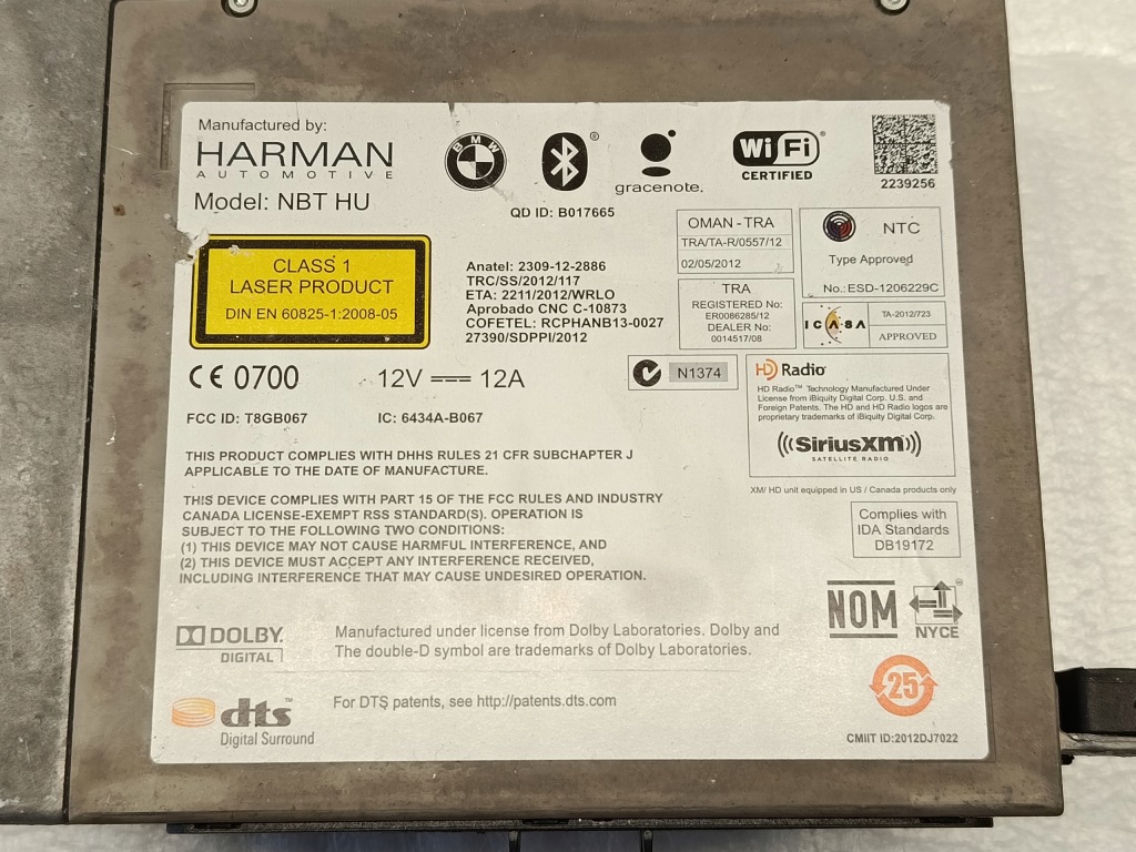 Bmw f10 f11 радио считыватель навигации nbt hu 826765 harman Киев
