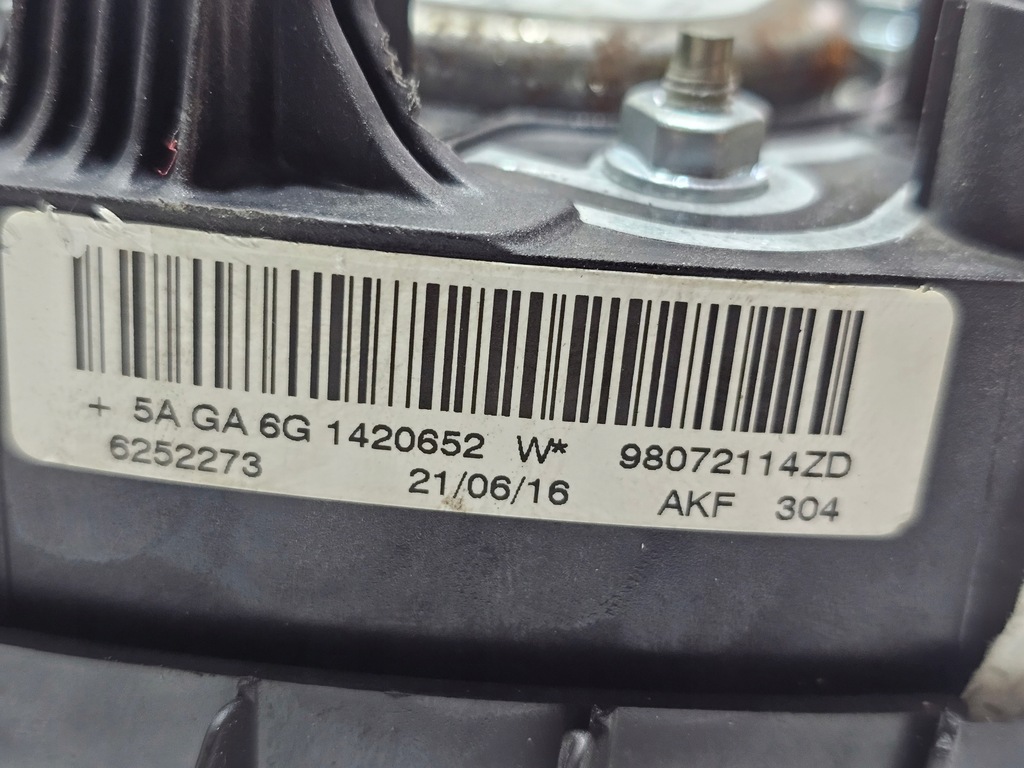 фото №6, Подушка подушка безопасности водителя peugeot 208 i lift #5438