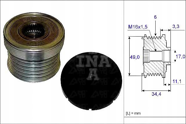 Генератор - сцепление односторонний schaeffler ina 535 0183 10 Цена