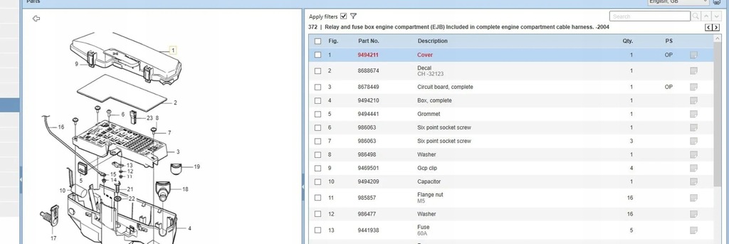 фото №6, Volvo xc90 2003 коробка запобіжників