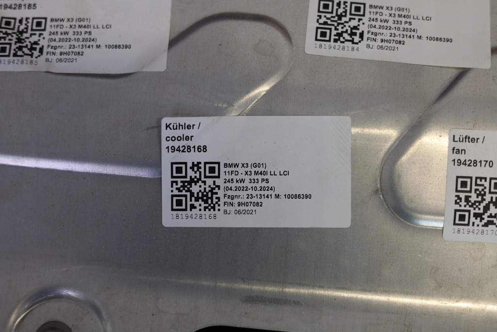 фото №10, Перед bmw x3 g01 x4 g02 lci lift капот бампер крила led m-pakiet c57 m40