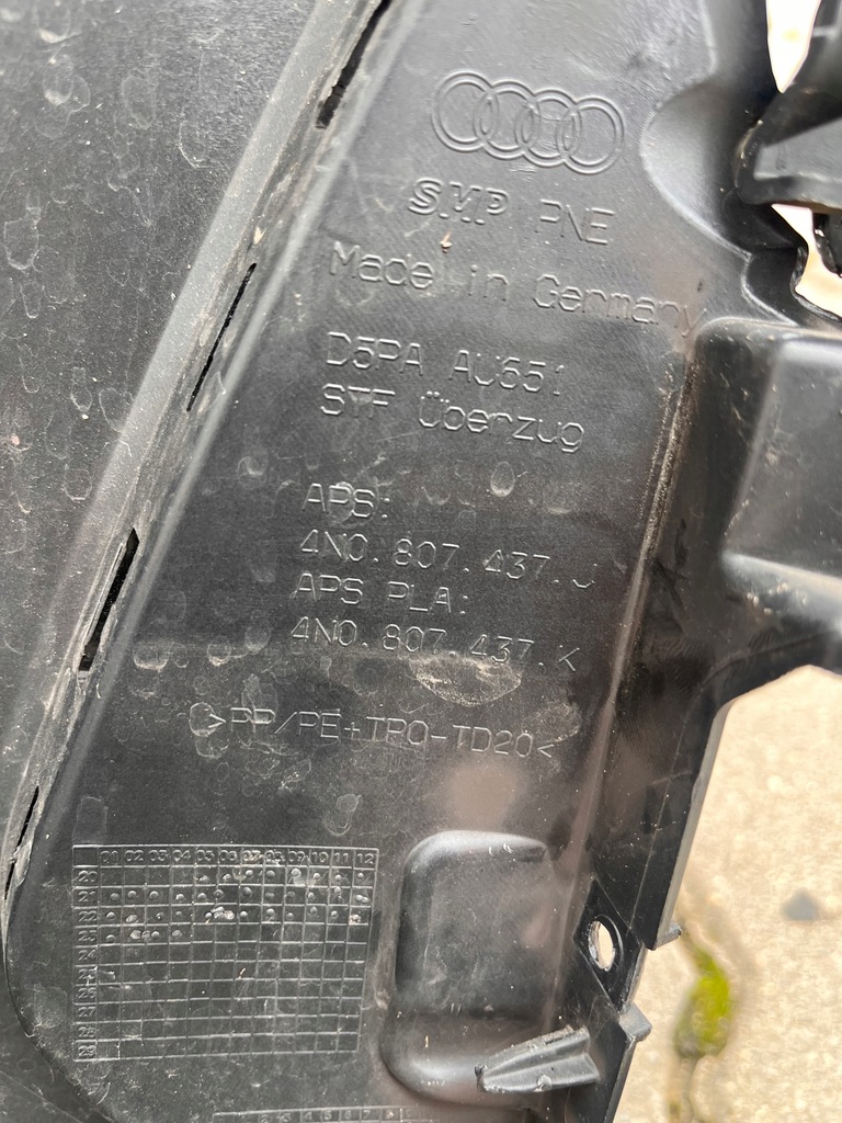 фото №16, Бампер передний audi a8 d5 lift 23 омыватель 6xpdc s-line 4n0807437 j k