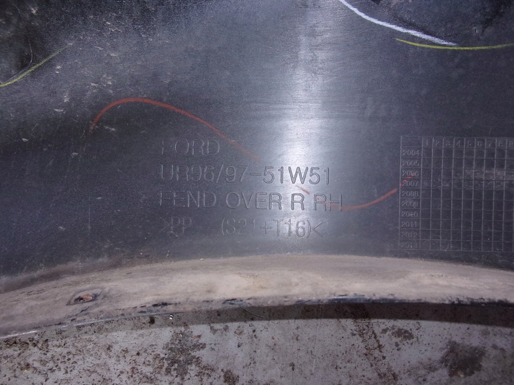 фото №8, Ford ranger ii накладка na крила права задня 06-11