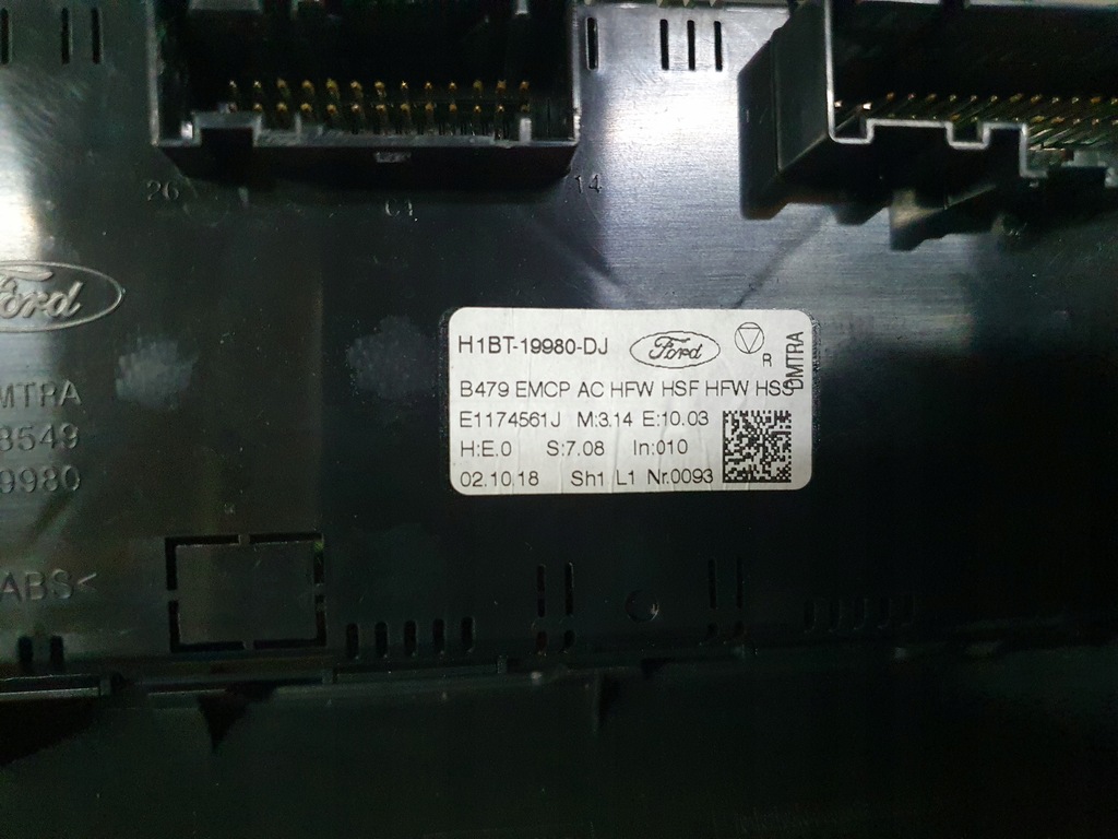 фото №8, Тунель середній панель кондиціонера ford fiesta mk8