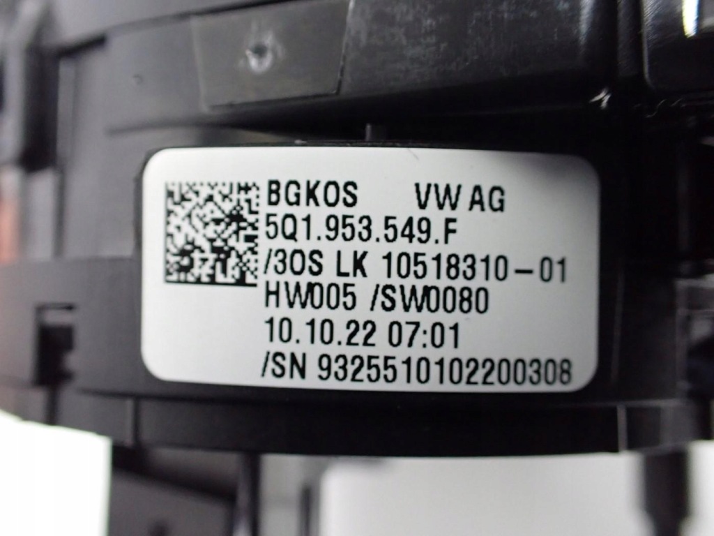 фото №10, Рычаг переключатель комбинированный лента 5q1953549f vw golf viii 8 5h 23r