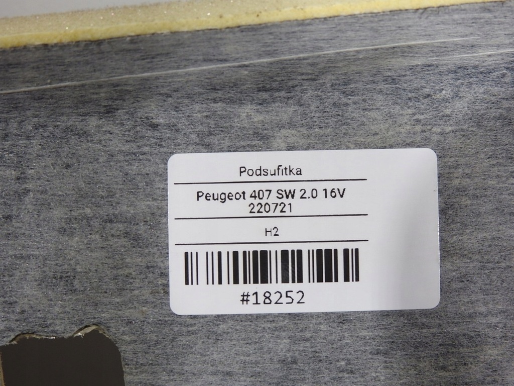 фото №9, Потолок peugeot 407 sw 96508812bj