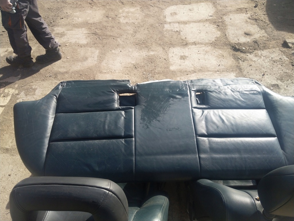 фото №5, Сиденья сиденье opel omega зелёный. кожа kombi