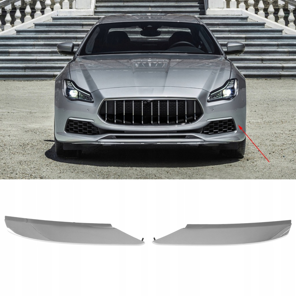 1 пара защита решетка передний бампера хромированная 673007201 заменитель dla maserati qu Доставка