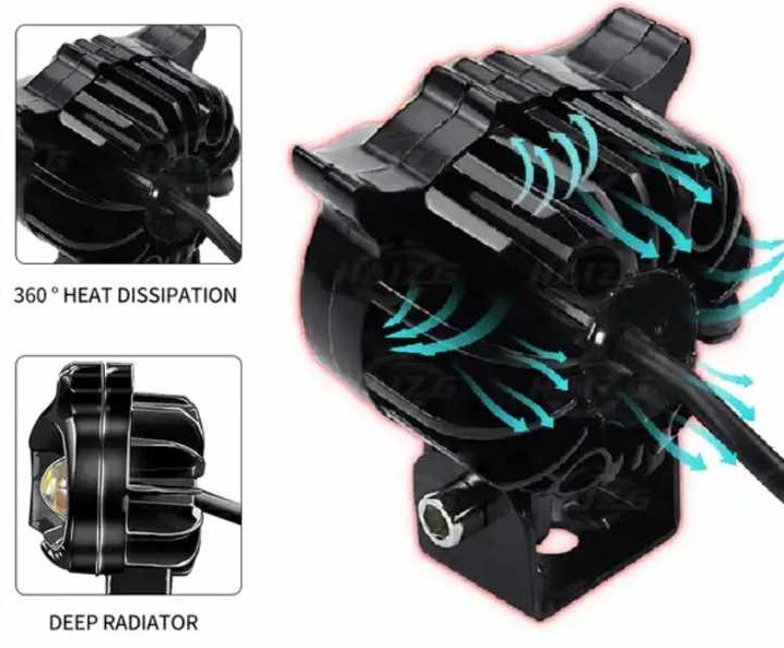 фото №10, Led противотуманная фара motocyklowy лампа фара dla quada