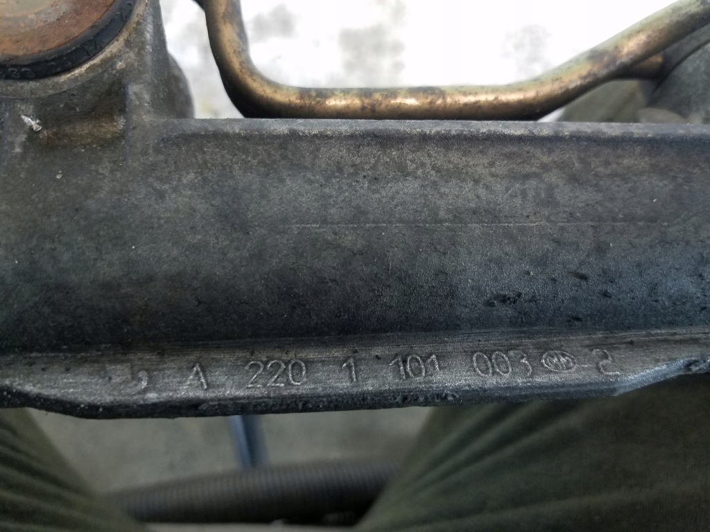 Рейка рульова трансмісія mercedes-benz s-klasa w220 a2201101003 європа Зі Шроту
