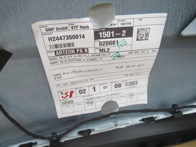 фото №5, Бампер задняя задний pdc vw arteon lift r "r" w цвет l0k1