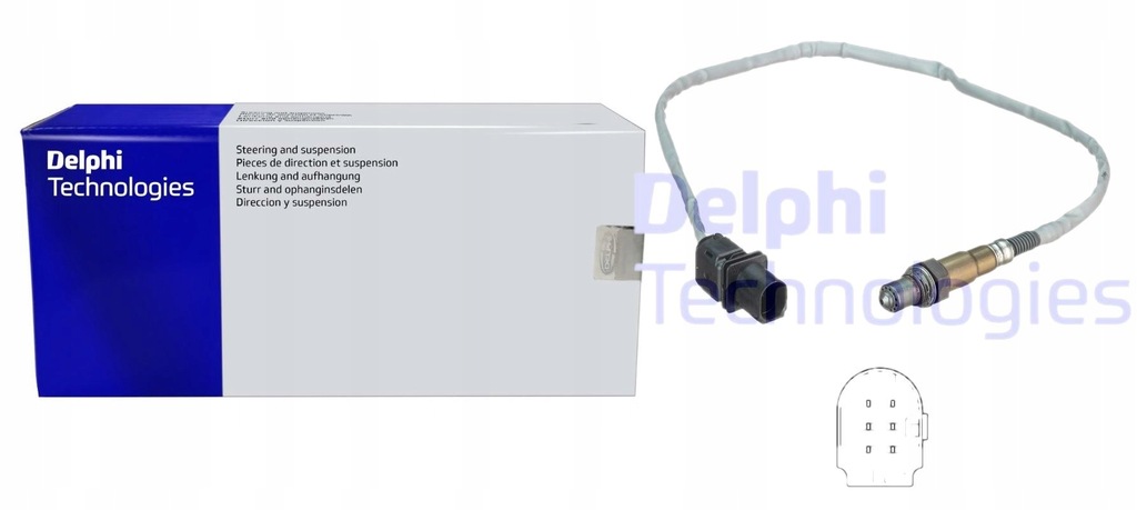 фото №8, Датчик лямбда-зонд delphi es20541-12b1 es2054112b1