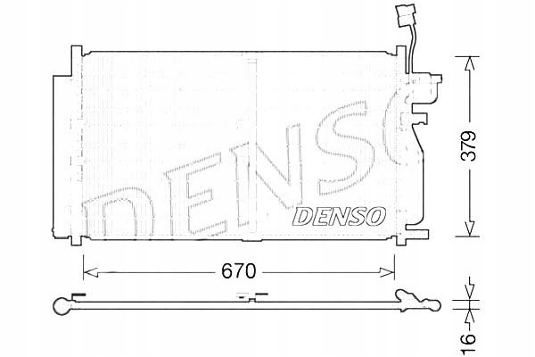 фото №1, Denso dcn15003 конденсатор, кондиціонер