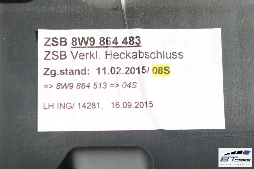 фото №10, Audi a4 kombi allroad обшивка коврик багажника 8w9863879b 8w9863880a 8w986448