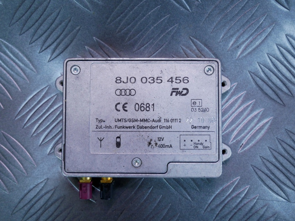 фото №1, Модуль підсилювач антенний 8j0035456 audi a4 b8