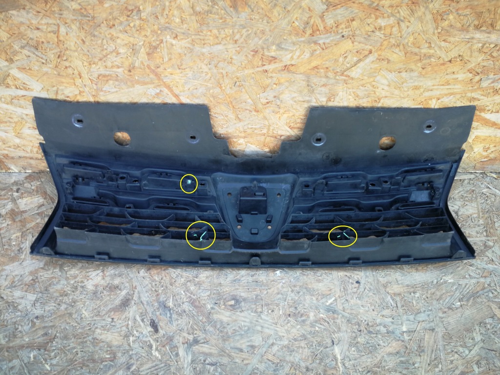 фото №8, Dacia duster lift 13- решётка радиатора решётка решётка радиатора бампера передний 623100838r