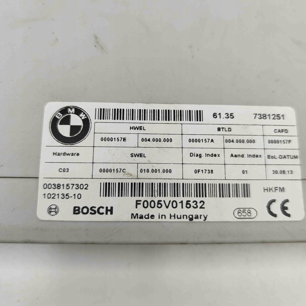 фото №8, Модуль крышки задний bmw 3 gran turismo f34 f005v01532 30813477 2.0l 135kw