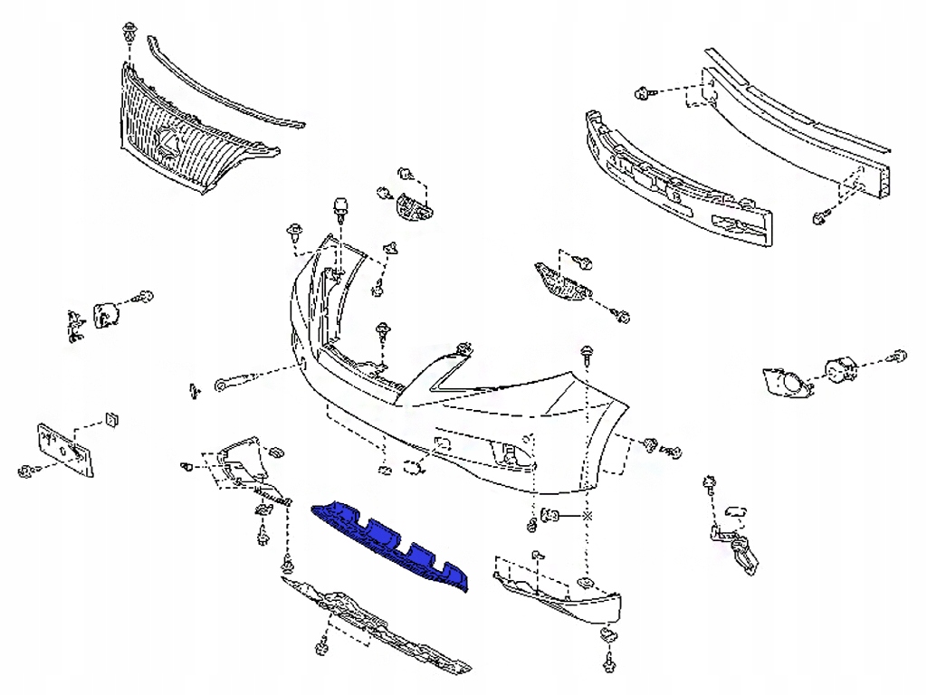 фото №4, Lexus rx 2012-2015 спойлер бампера 531120e090