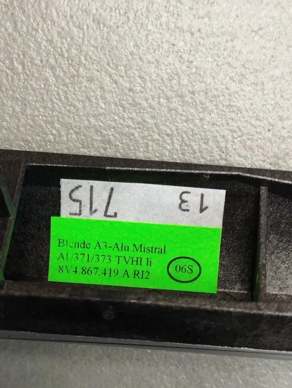 фото №8, Audi a3 s3 8v накладки декоры 8v1853190a alu mistral